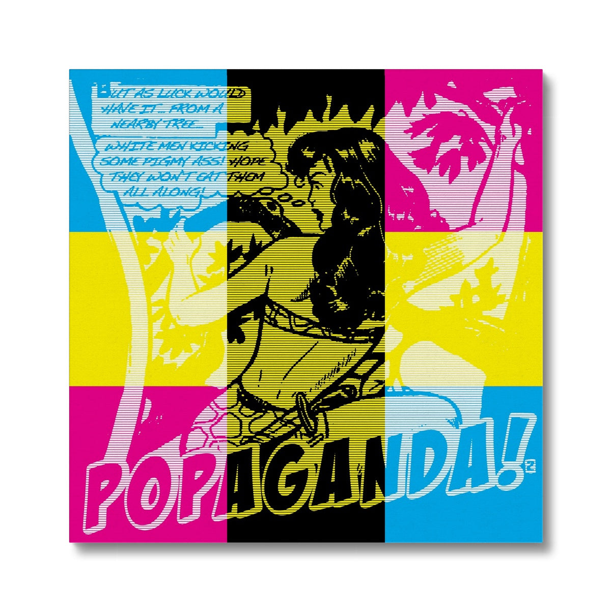 Popaganda Pop Art Vintage Comics 02 CMYK Canvas Pimamour Exclusive Sarcastic & Ironic Lichtenstein-Like Design Pimamour