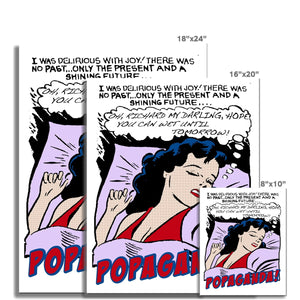 Popaganda Pop Art Vintage Comics 05 Fine Art Print Pimamour Exclusive Sarcastic & Ironic Lichtenstein-Like Design Pimamour