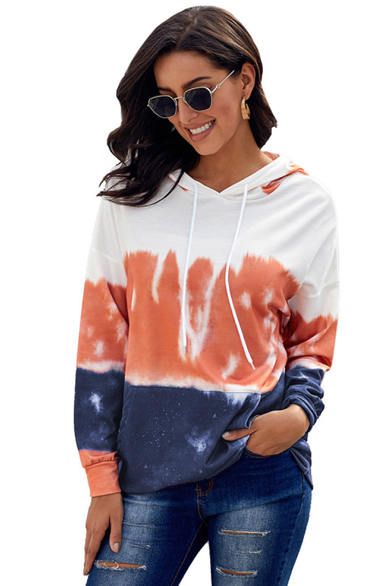 Tie Dye Drawstring Hoodie Pimamour