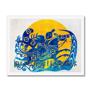 13- Chinese Paper Cutouts & Tales Framed Print Pimamour Exclusive Inspired by Asian Traditional Art Pimamour