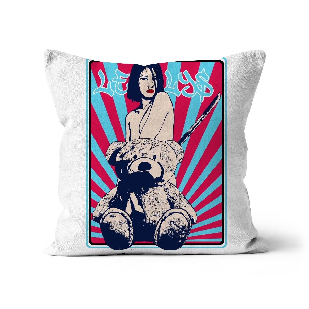 The Nude Girl & The Naked Bear Manga 02 Cushion Pimamour Exclusive Art Pimamour