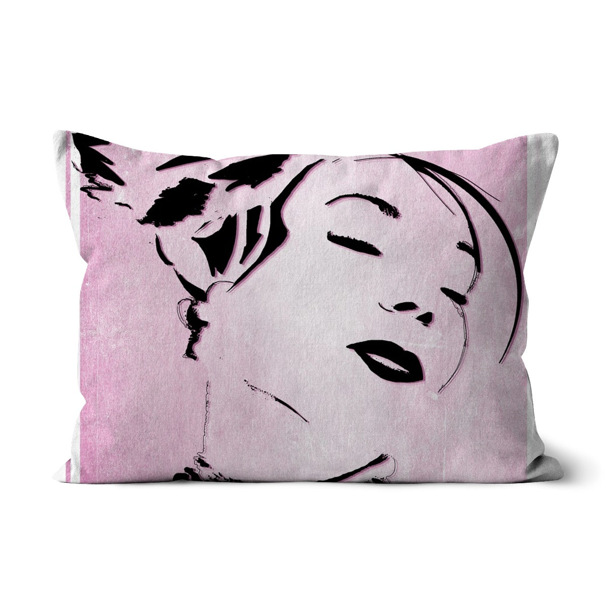 01 Pink Jazz It Up Cushion Pimamour Exclusive Lady Jazz Singer Music Poster Art Pimamour