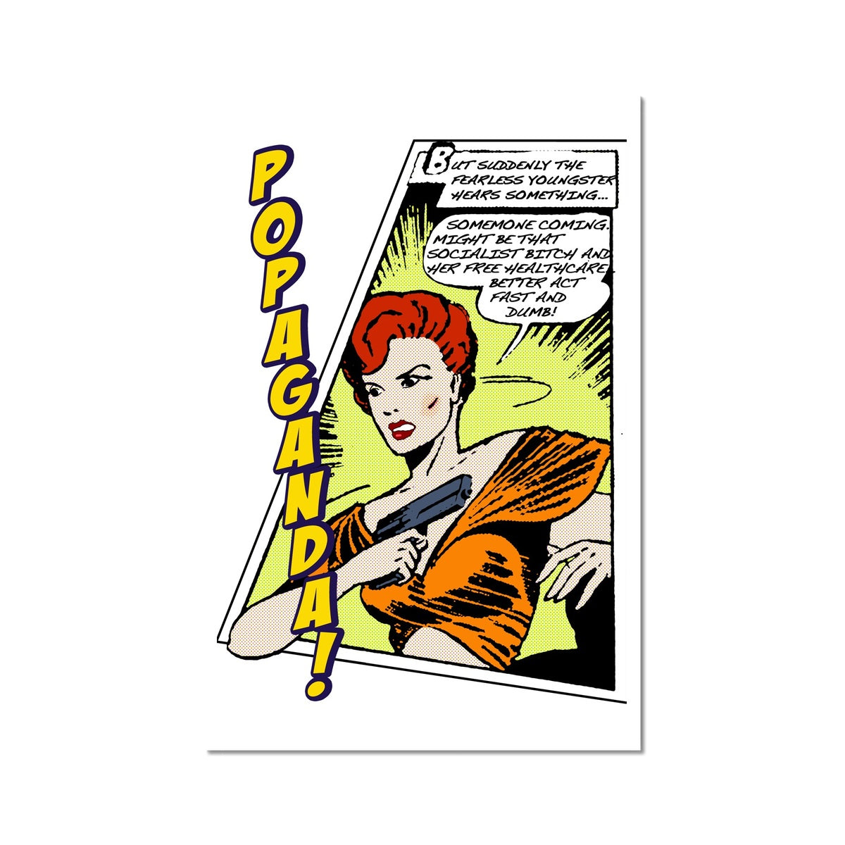 Popaganda Pop Art Vintage Comics 06 C Type Pimamour Exclusive Sarcastic & Ironic Lichtenstein-Like Design Pimamour