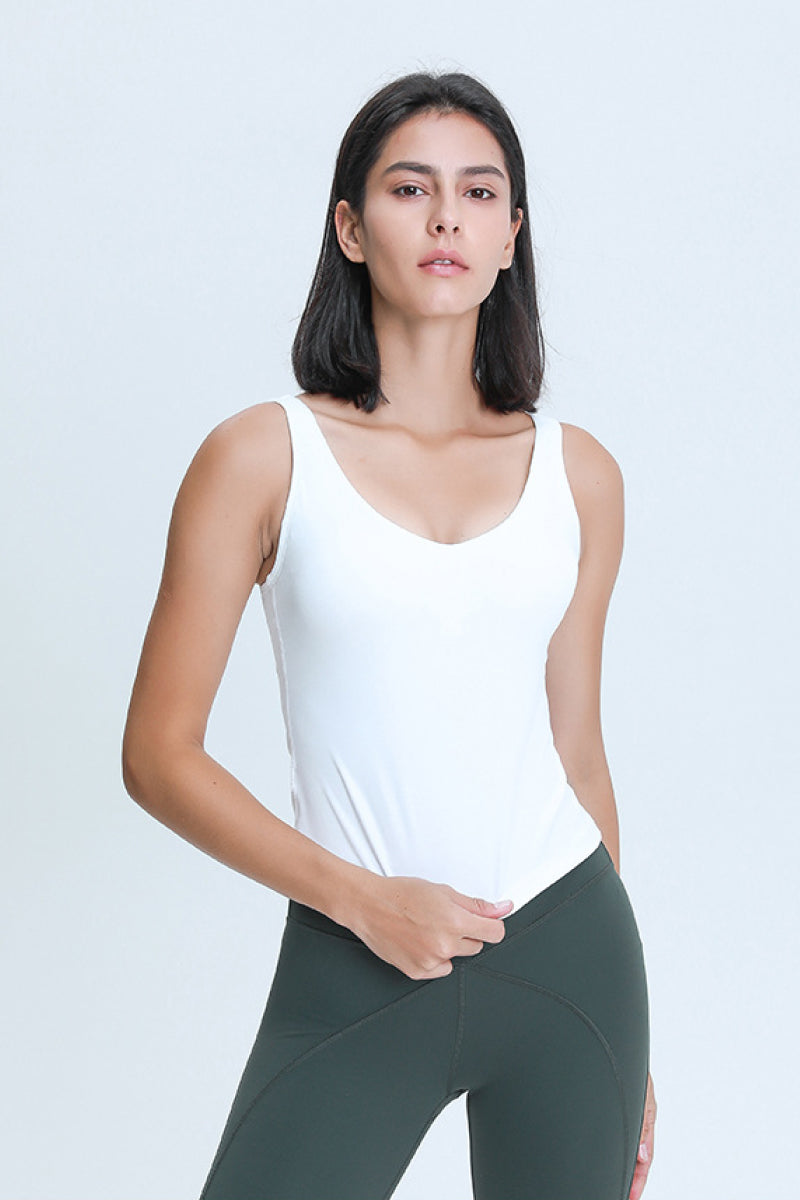 V Neck Active Tank Pimamour