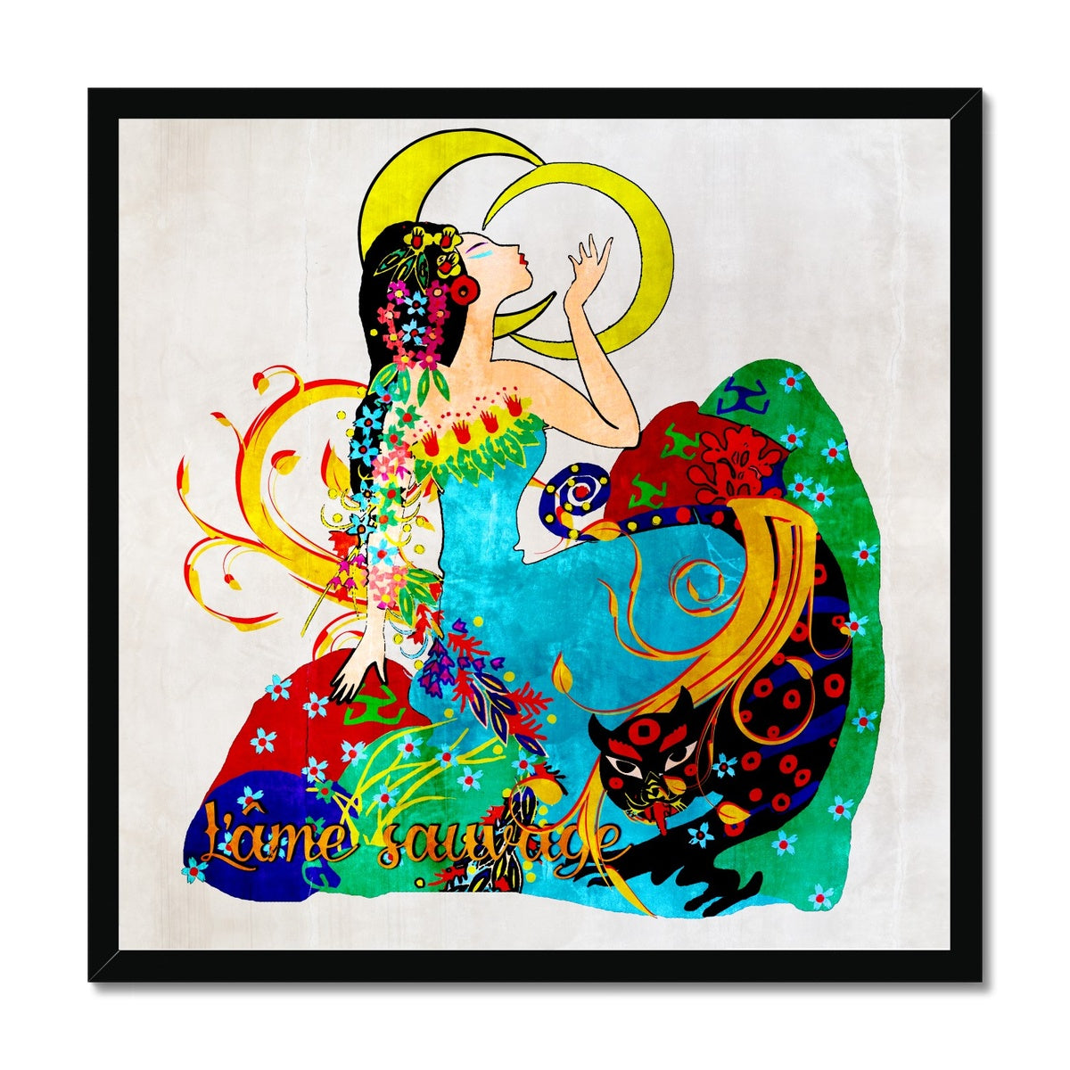 03 - Chinese Paper Cutouts & Tales Framed Print Pimamour Exclusive Inspired by Asian Traditional Art Pimamour