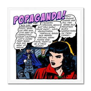 Popaganda Pop Art Vintage Comics 21 Framed Print Pimamour Exclusive Sarcastic & Ironic Lichtenstein-Like Design Pimamour