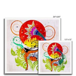 01 - Chinese Paper Cutouts & Tales Framed Print Pimamour Exclusive Inspired by Asian Traditional Art Pimamour