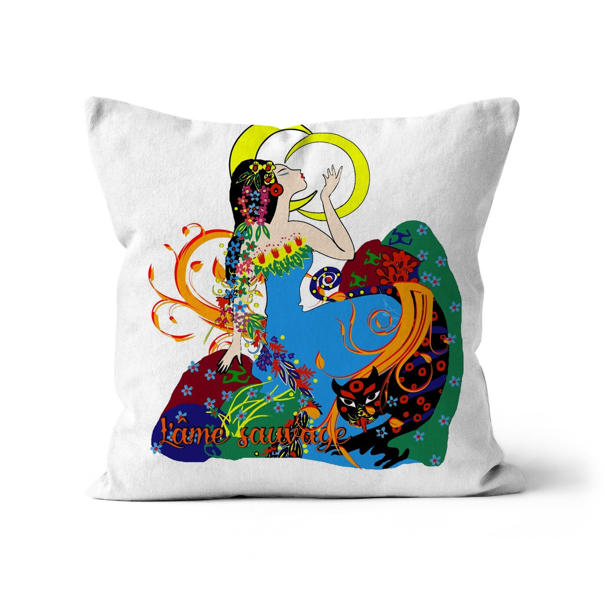 03 B- Chinese Paper Cutouts & Tales Cushion Pimamour Exclusive Inspired by Asian Traditional Art Pimamour