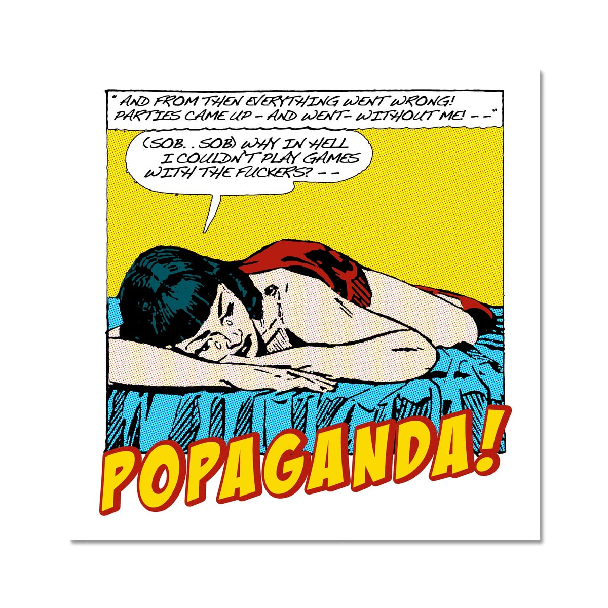 Popaganda Pop Art Vintage Comics 10 C Type Pimamour Exclusive Sarcastic & Ironic Lichtenstein-Like Design Pimamour