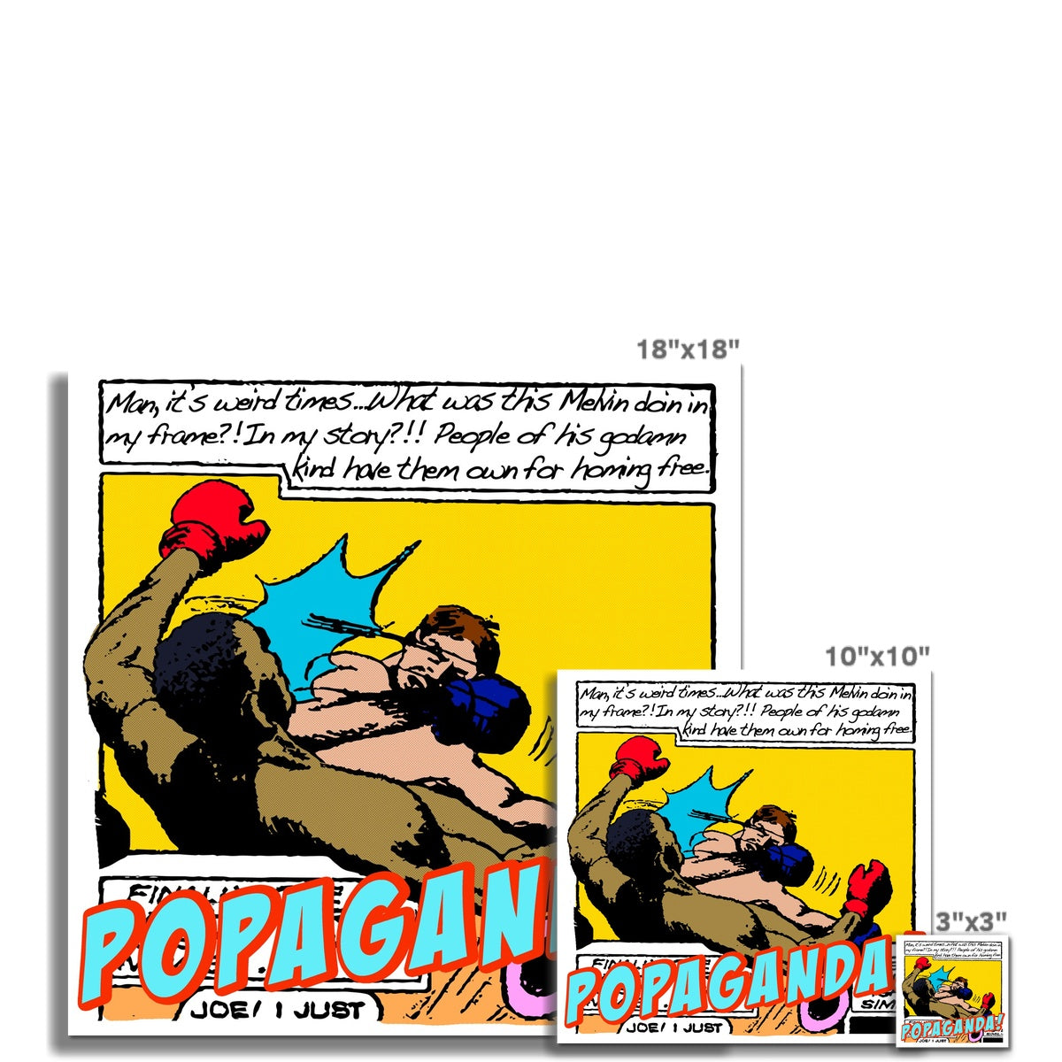 Popaganda Pop Art Vintage Comics 23 C Type Pimamour Exclusive Sarcastic & Ironic Lichtenstein-Like Design Pimamour