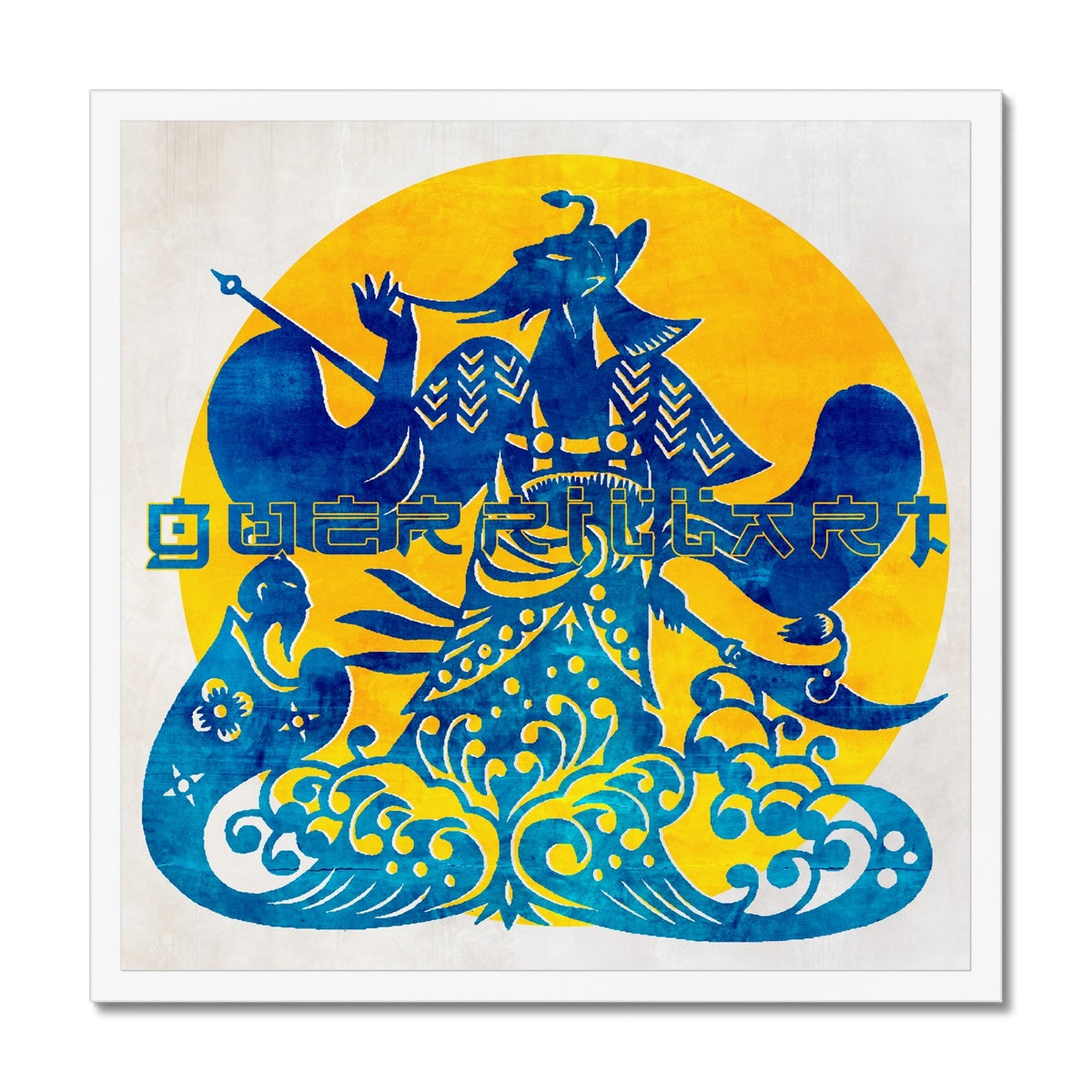 14- Chinese Paper Cutouts & Tales Framed Print Pimamour Exclusive Inspired by Asian Traditional Art Pimamour