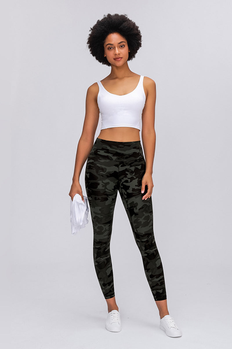 Wide Seamless Band Waist Sports Leggings Pimamour