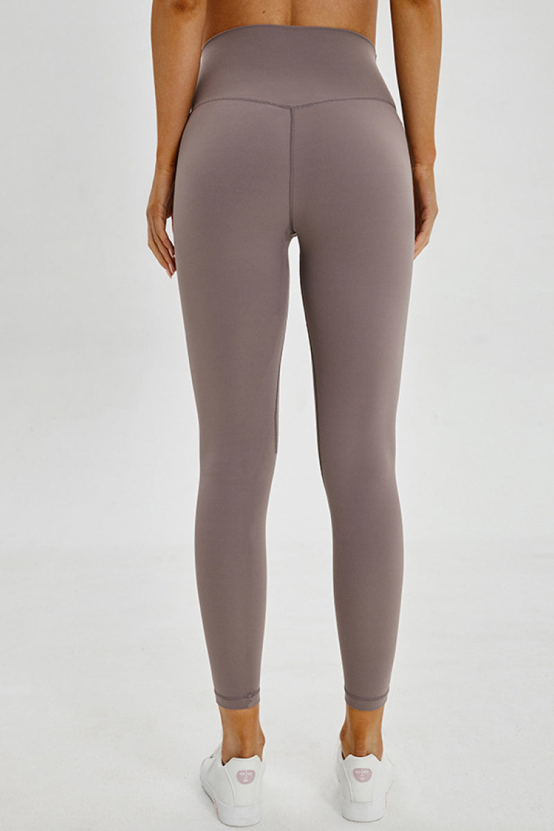 Wide Seamless Band Waist Sports Leggings Pimamour