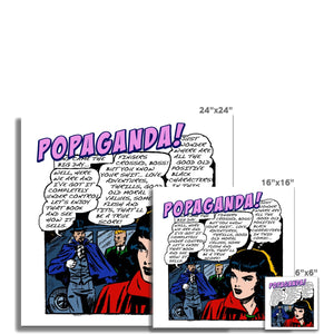 Popaganda Pop Art Vintage Comics 21 Fine Art Print Pimamour Exclusive Sarcastic & Ironic Lichtenstein-Like Design Pimamour