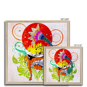 01 - Chinese Paper Cutouts & Tales Framed Print Pimamour Exclusive Inspired by Asian Traditional Art Pimamour