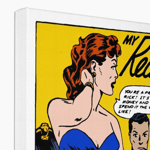 Popaganda Pop Art Vintage Comics 18 Canvas Pimamour Exclusive Sarcastic & Ironic Lichtenstein-Like Design Pimamour