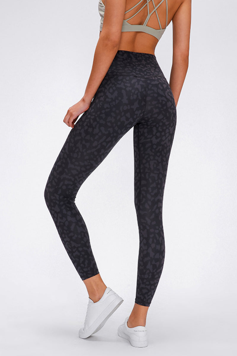 Wide Seamless Band Waist Sports Leggings Pimamour