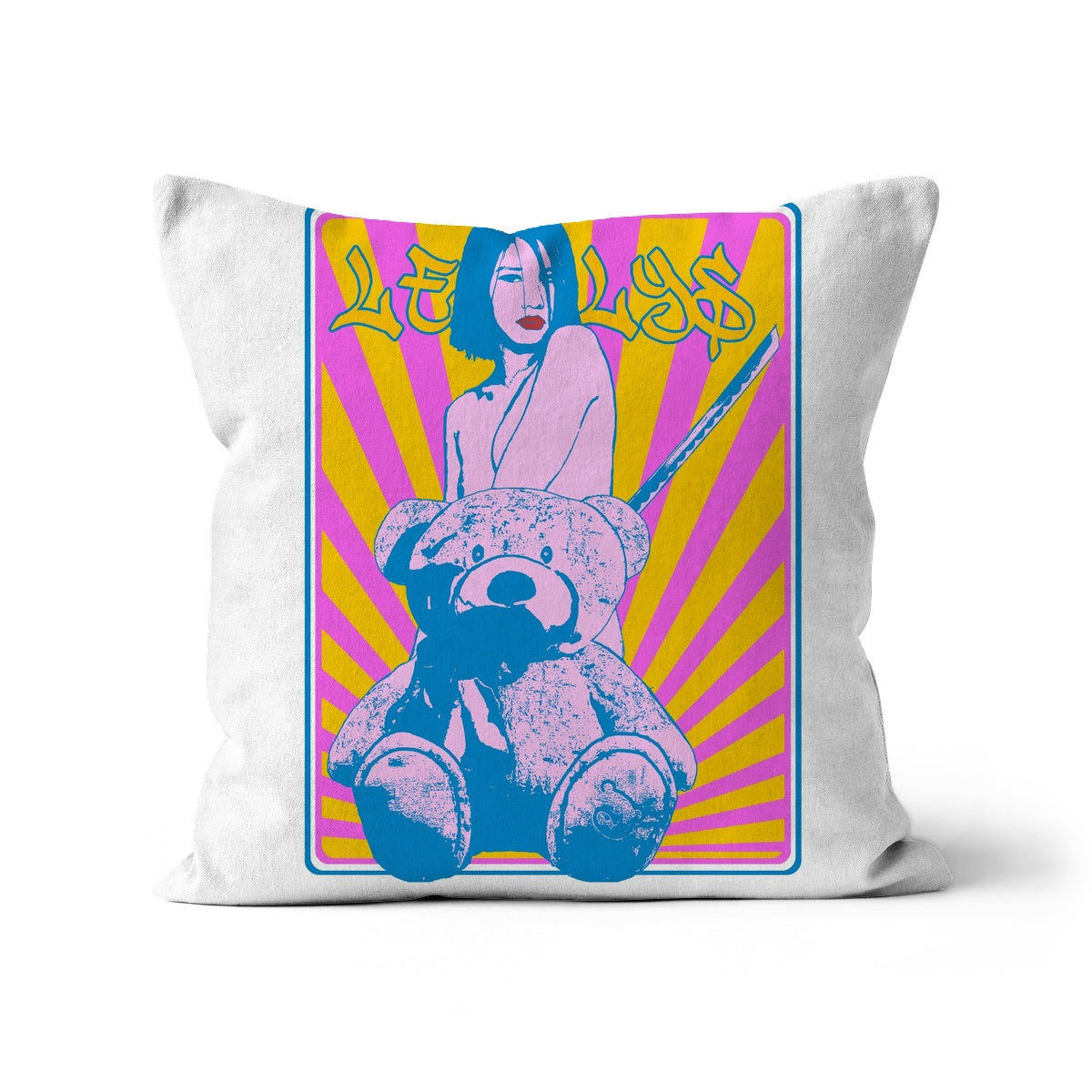 The Nude Girl & The Naked Bear Manga 07 Cushion Pimamour Exclusive Art Pimamour