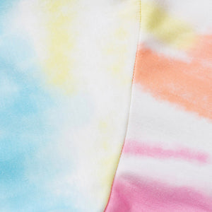 Tie-Dye Boat Neck Batwing Sleeve Tee Pimamour