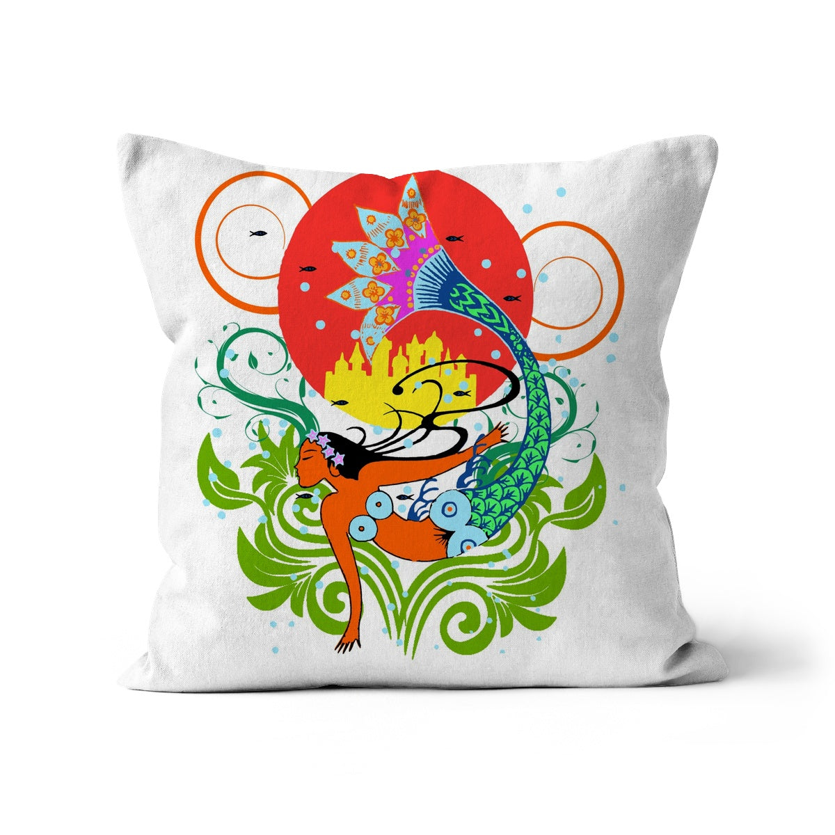 01 B - Chinese Paper Cutouts & Tales Cushion Pimamour Exclusive Inspired by Asian Traditional Art Pimamour