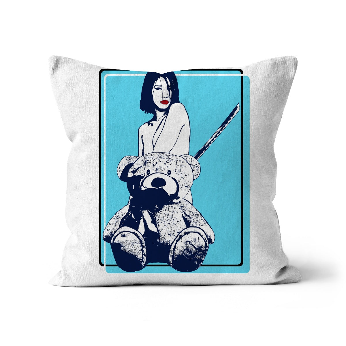 The Nude Girl & The Naked Bear Manga 06 Cushion Pimamour Exclusive Art Pimamour