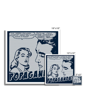 Popaganda Pop Art Vintage Comics 01 Mono C Type Pimamour Exclusive Sarcastic & Ironic Lichtenstein-Like Design Pimamour