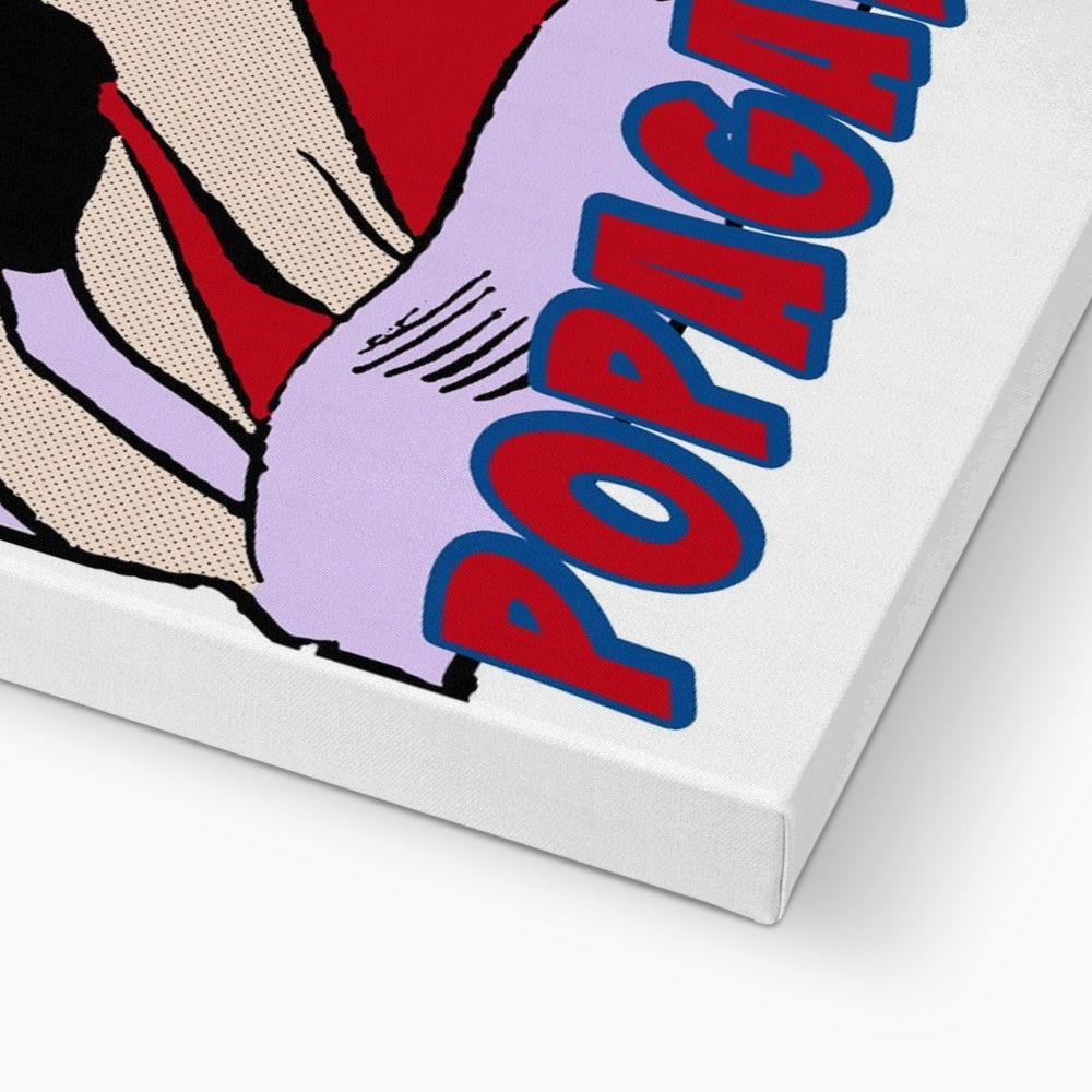 Popaganda Pop Art Vintage Comics 05 Canvas Pimamour Exclusive Sarcastic & Ironic Lichtenstein-Like Design Pimamour