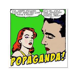 Popaganda 01 Pop Art - Vintage comic art Lichtenstein style: all sarcastic & ironic art on  Fine Art Print Pimamour