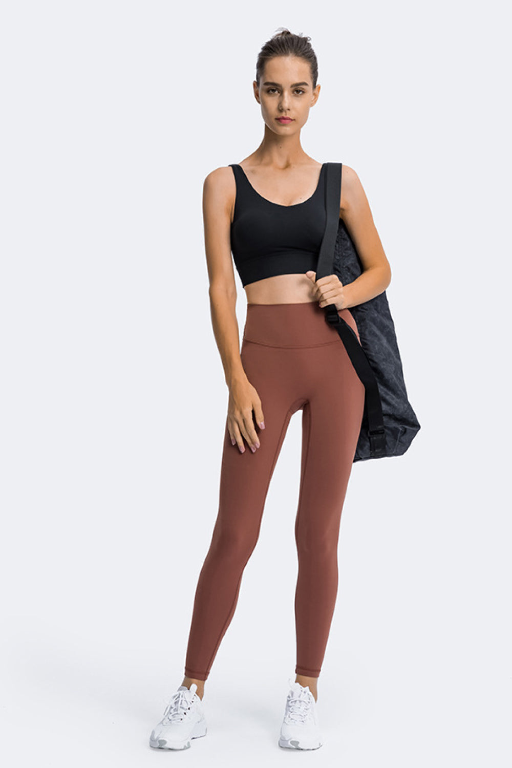 High Rise Ankle Length Yoga Leggings Pimamour