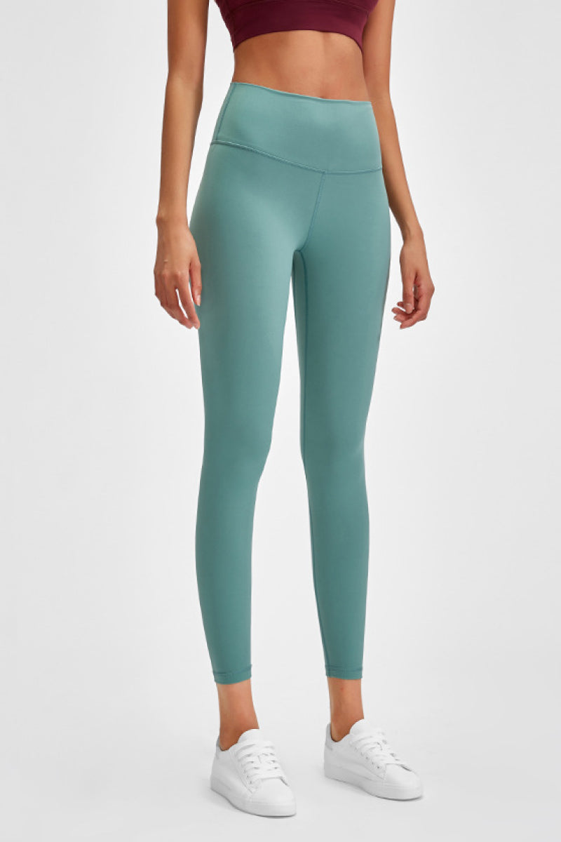 Wide Seamless Band Waist Sports Leggings Pimamour