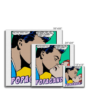 Popaganda Pop Art Vintage Comics 04 Canvas Pimamour Exclusive Sarcastic & Ironic Lichtenstein-Like Design Pimamour