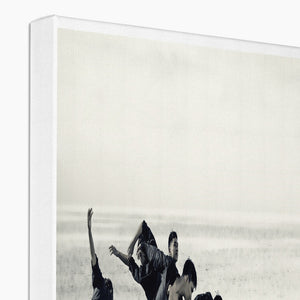 03A The lonely pool, the hidden beach and the dancers - Black & White fine art photography print - Printed on   Eco Canvas Pimamour Original Pimamour