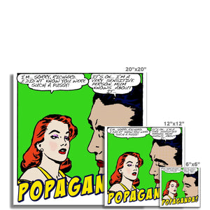 Popaganda 01 Pop Art - Vintage comic art Lichtenstein style: all sarcastic & ironic art on  Fine Art Print Pimamour