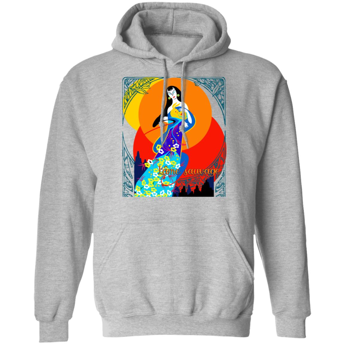 Asian Chinese Folk Culture - Paper Cut Art 16 Lt Hoodie Ladies&Men Pimamour