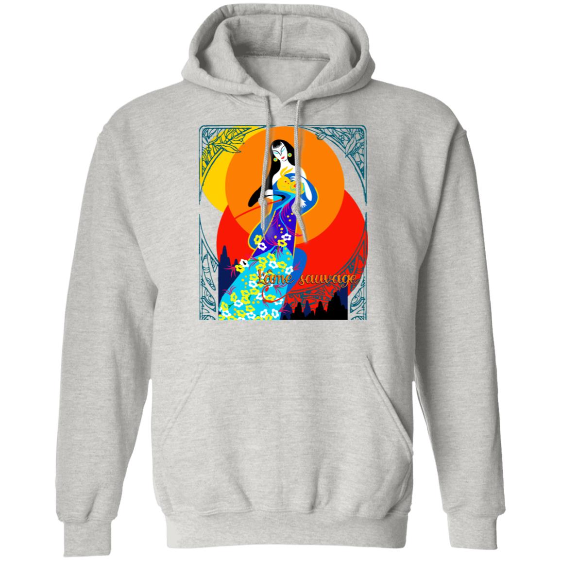 Asian Chinese Folk Culture - Paper Cut Art 16 Lt Hoodie Ladies&Men Pimamour