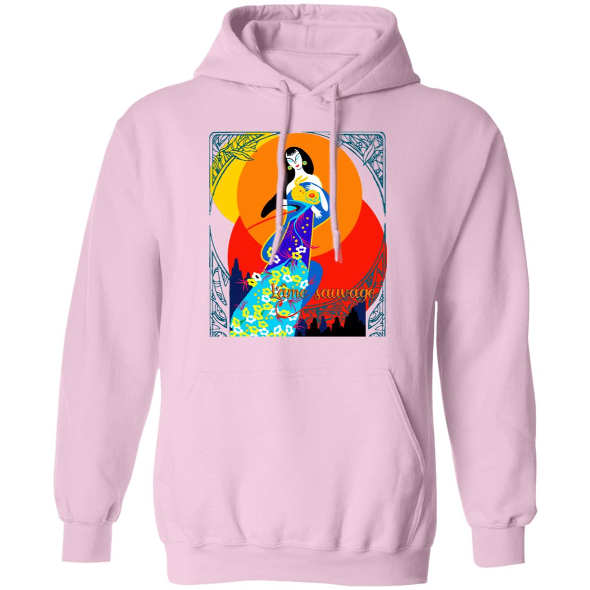 Asian Chinese Folk Culture - Paper Cut Art 16 Lt Hoodie Ladies&Men Pimamour