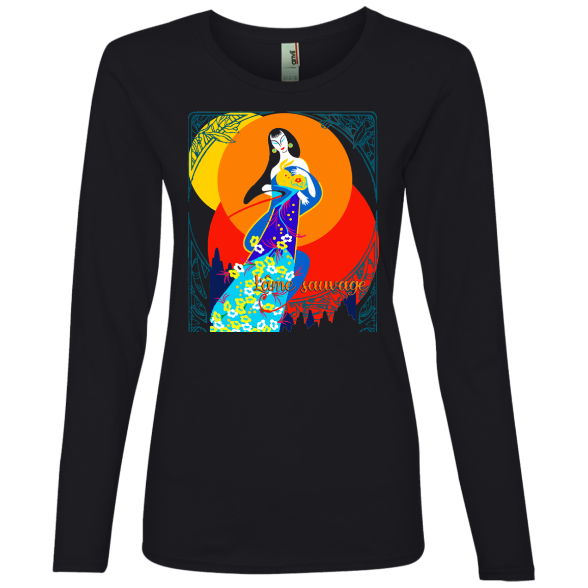 Asian Chinese Folk Culture - Paper Cut Art 16 Tee&Tank Lady Pimamour