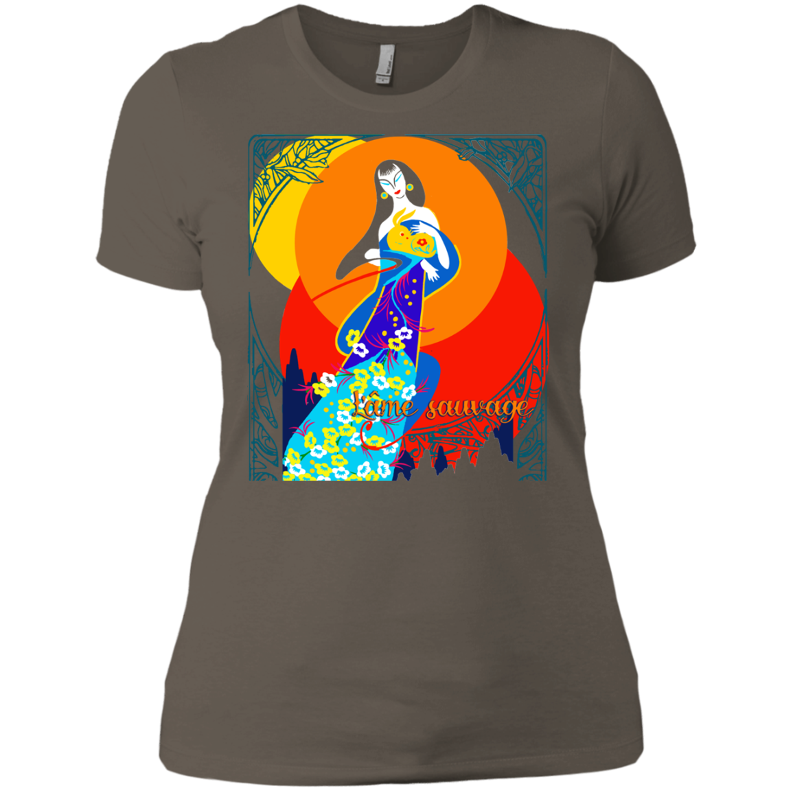 Asian Chinese Folk Culture - Paper Cut Art 16 Tee&Tank Lady Pimamour