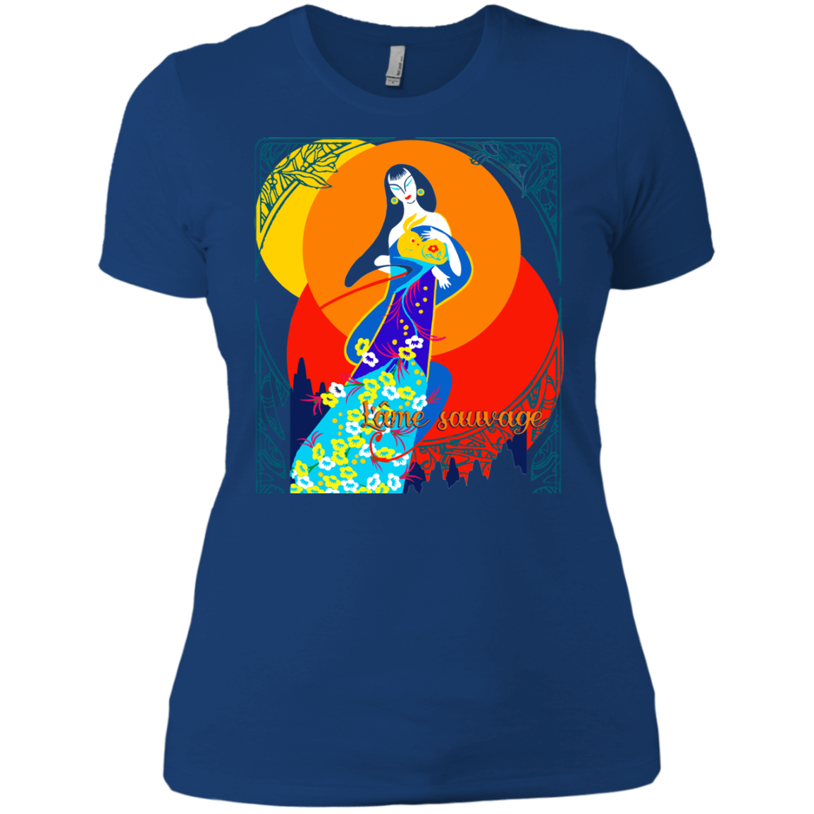 Asian Chinese Folk Culture - Paper Cut Art 16 Tee&Tank Lady Pimamour