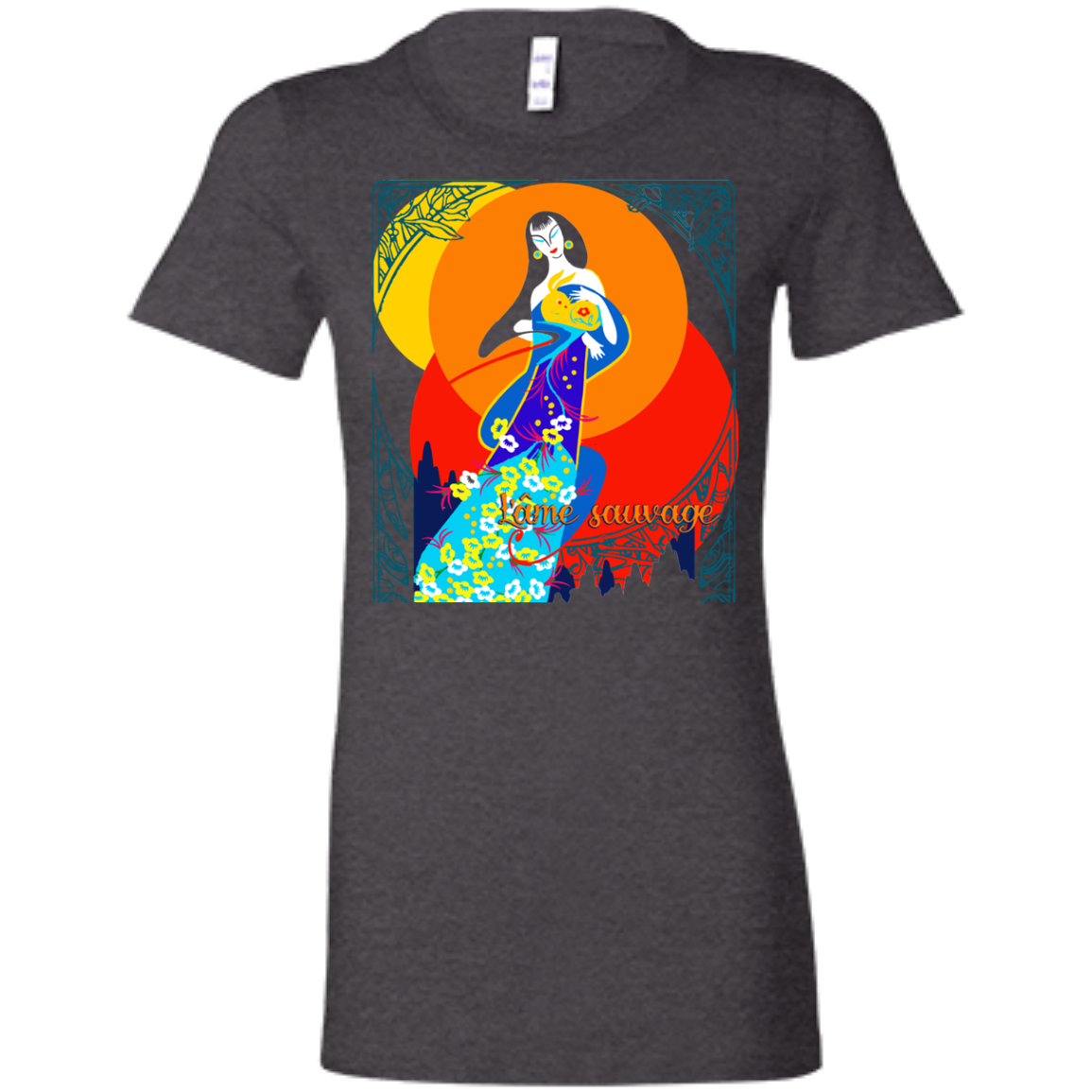 Asian Chinese Folk Culture - Paper Cut Art 16 Tee&Tank Lady Pimamour