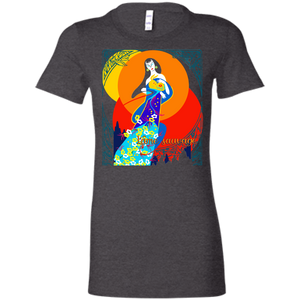 Asian Chinese Folk Culture - Paper Cut Art 16 Tee&Tank Lady Pimamour