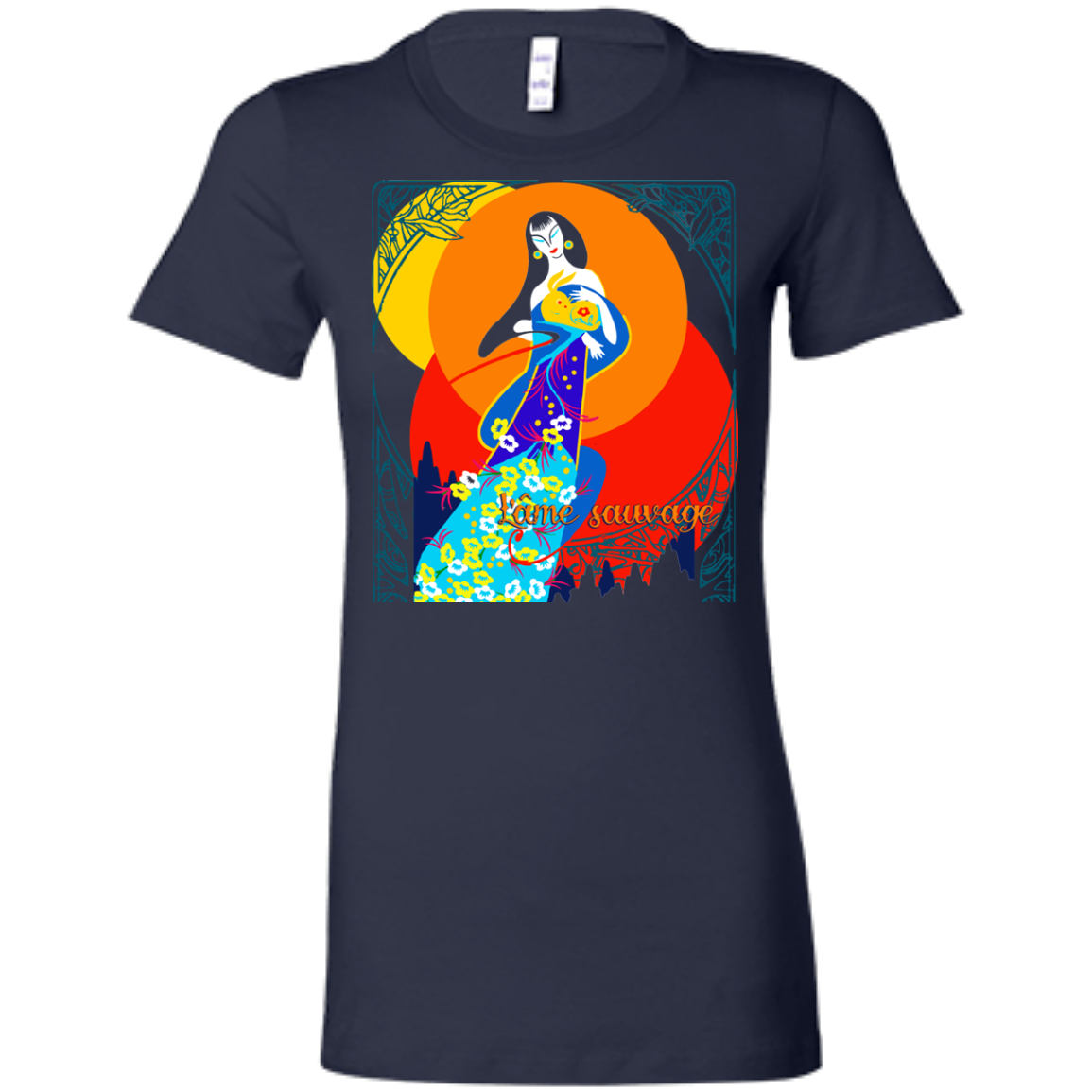 Asian Chinese Folk Culture - Paper Cut Art 16 Tee&Tank Lady Pimamour