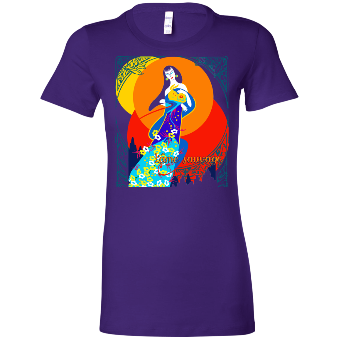 Asian Chinese Folk Culture - Paper Cut Art 16 Tee&Tank Lady Pimamour