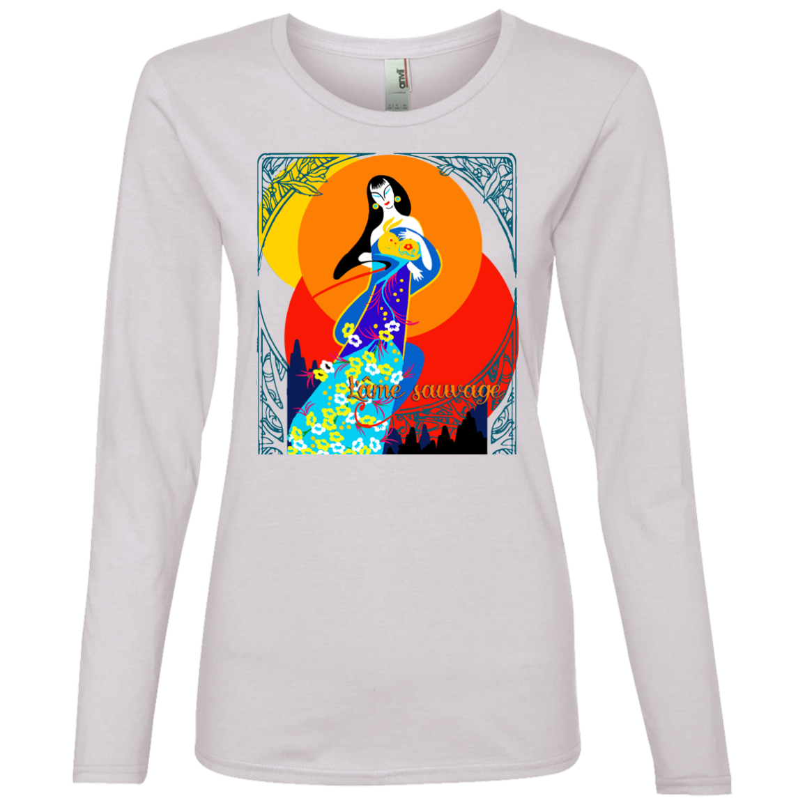 Asian Chinese Folk Culture - Paper Cut Art 16 Tee&Tank Lady Pimamour