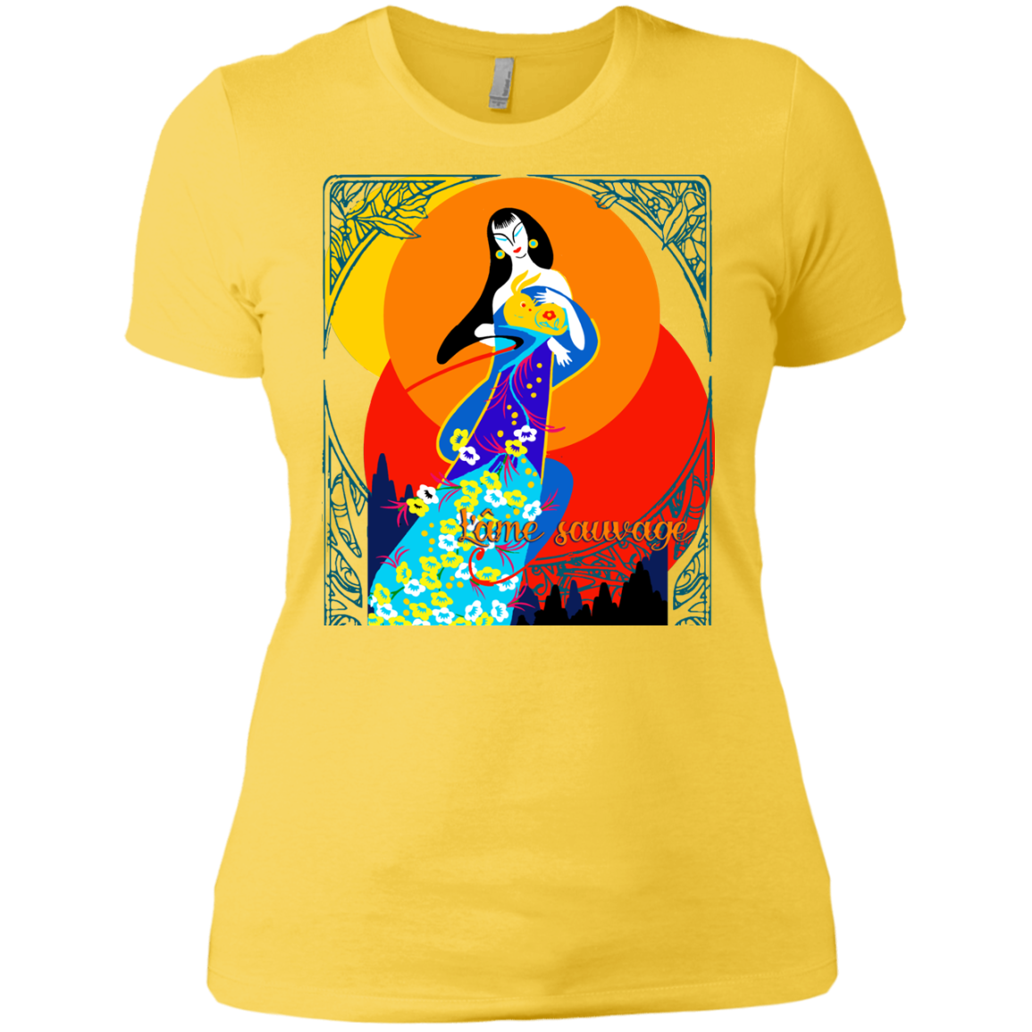 Asian Chinese Folk Culture - Paper Cut Art 16 Tee&Tank Lady Pimamour