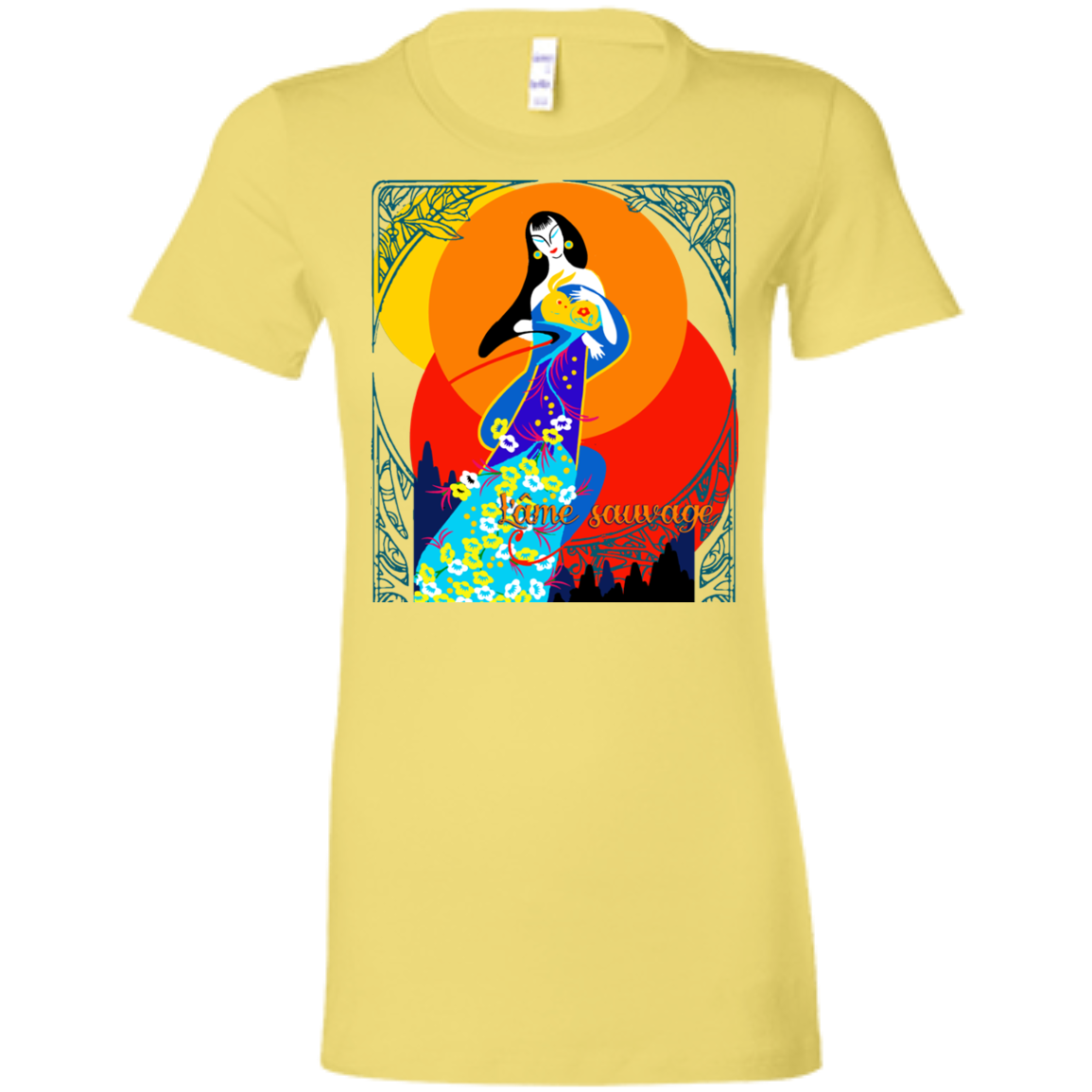 Asian Chinese Folk Culture - Paper Cut Art 16 Tee&Tank Lady Pimamour