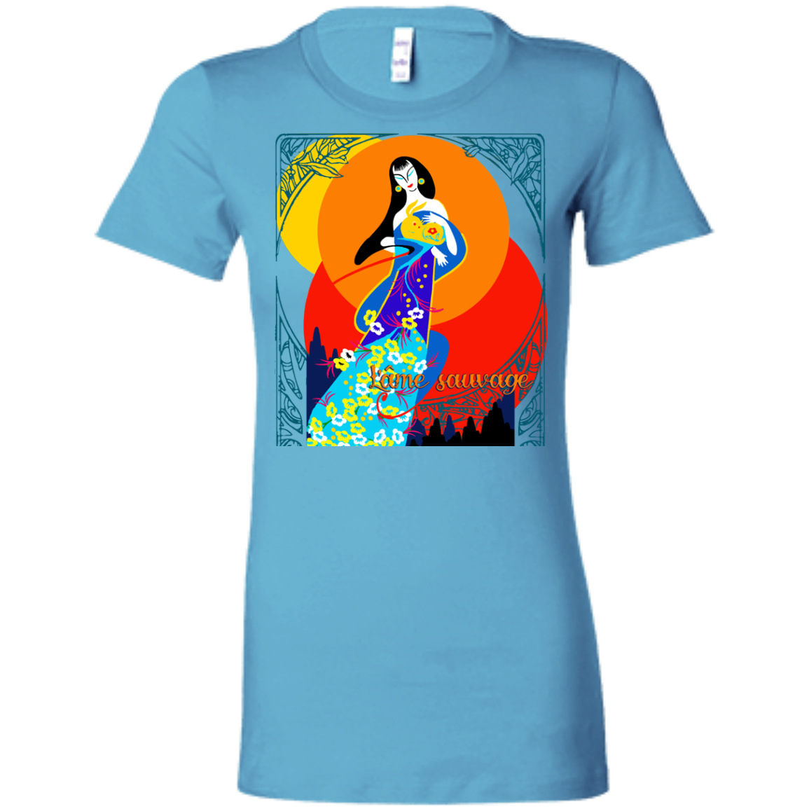 Asian Chinese Folk Culture - Paper Cut Art 16 Tee&Tank Lady Pimamour