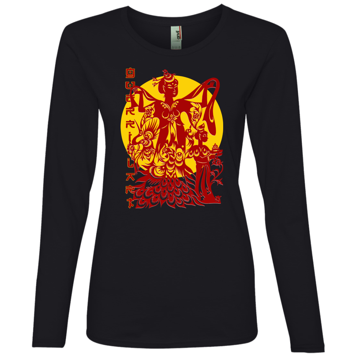 Asian Chinese Folk Culture - Paper Cut Art 17 Tee&Tank Lady Pimamour