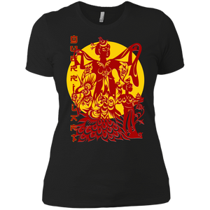 Asian Chinese Folk Culture - Paper Cut Art 17 Tee&Tank Lady Pimamour