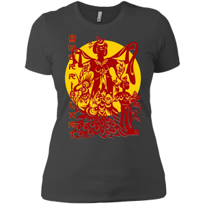 Asian Chinese Folk Culture - Paper Cut Art 17 Tee&Tank Lady Pimamour